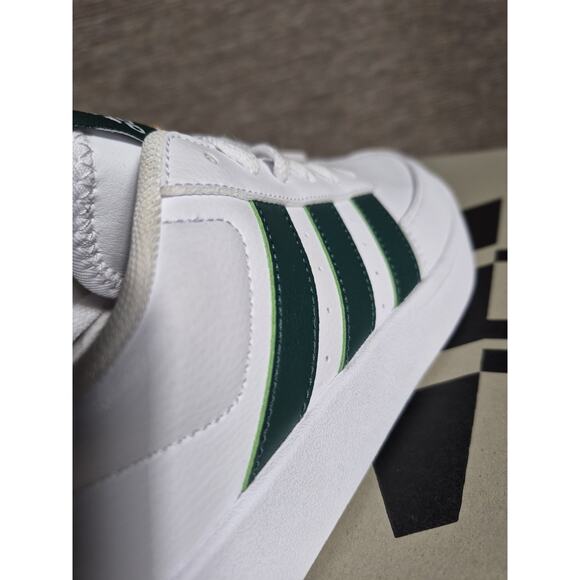 Adidas Breaknet 2.0 Shoes Mens Size 8 White/Green IG6885 Sportswear NEW main image 5